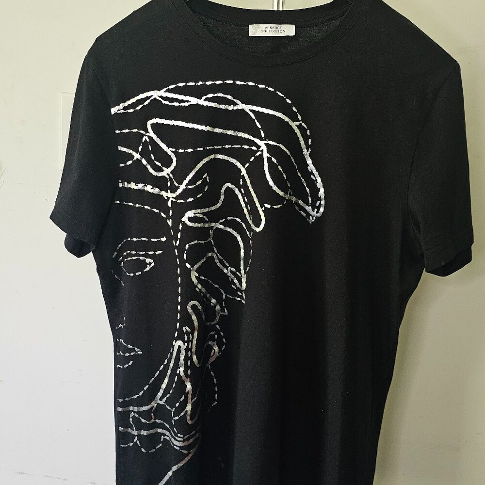 Versace Medusa Shirt - Black / Silver - Medium